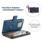 Grid Texture Zipper Leather Phone Case with Lanyard, For iPhone 15 Pro, For iPhone 15 Plus, For iPhone 15 - Image 6