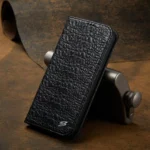 Fierre Shann Crocodile Texture Magnetic Genuine Leather Phone Case, For iPhone 16e, For iPhone 16 Pro Max, For iPhone 16 Pro, For iPhone 16 Plus, For iPhone 16, For iPhone 15 Pro Max... - Image 2