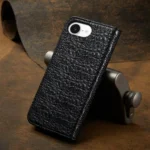 Fierre Shann Crocodile Texture Magnetic Genuine Leather Phone Case, For iPhone 16e, For iPhone 16 Pro Max, For iPhone 16 Pro, For iPhone 16 Plus, For iPhone 16, For iPhone 15 Pro Max... - Image 3