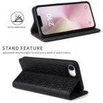 Fierre Shann Crocodile Texture Magnetic Genuine Leather Phone Case, For iPhone 16e, For iPhone 16 Pro Max, For iPhone 16 Pro, For iPhone 16 Plus, For iPhone 16, For iPhone 15 Pro Max... - Image 5
