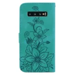 Lily Embossed Leather Phone Case, For Samsung Galaxy S10+, For Samsung Galaxy S10 - Image 3