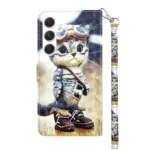 3D Painted Leather Phone Case, For Samsung Galaxy S24 5G - Image 3