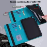 Lace Flower Embossing Pattern Leather Tablet Case, For Samsung Galaxy Tab S9 - Image 4