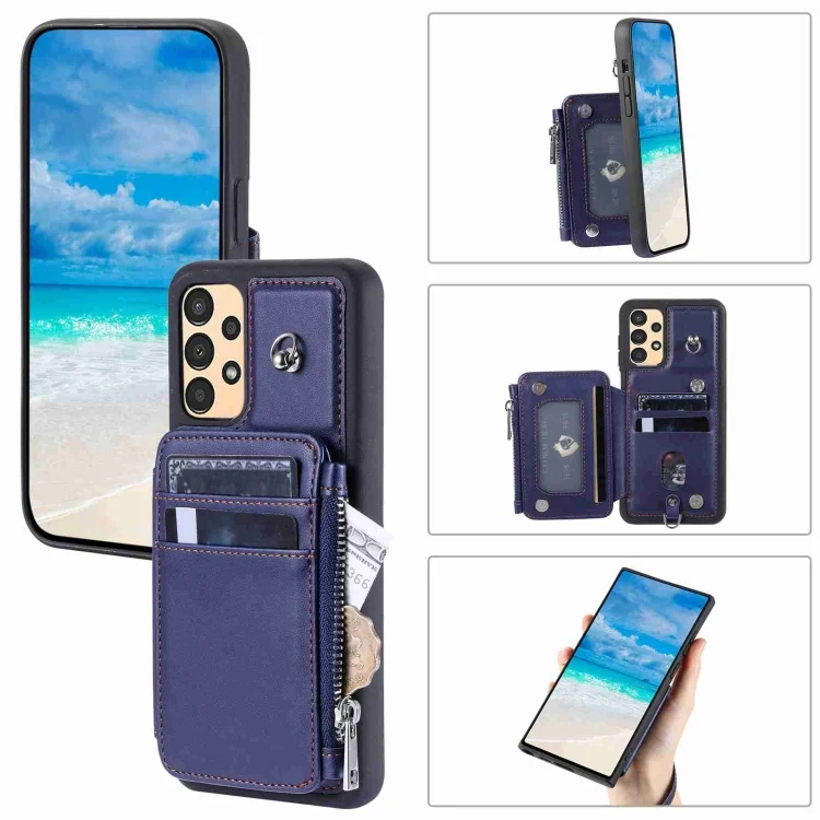Zipper Card Slots RFID Phone Case, For Samsung Galaxy A14, For Samsung Galaxy A54, For Samsung Galaxy S23 Ultra 5G, For Samsung Galaxy S23 5G