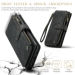 CaseMe C30 Card Slots Zipper Wallet Leather Phone Case, For Samsung Galaxy A25 4G, For Samsung Galaxy A15, For Samsung Galaxy A55 5G, For Samsung Galaxy A35 5G, For Samsung Galaxy S24 Ultra 5G - Image 7