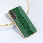 Genuine Leather Weilai Series Nano Electroplating Phone Case, For Samsung Galaxy S23 FE 5G - Image 2
