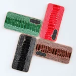 Genuine Leather Weilai Series Nano Electroplating Phone Case, For Samsung Galaxy S23 FE 5G - Image 5