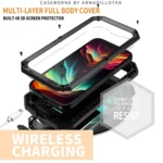 R-JUST Sliding Camera IP54 Life Waterproof Holder Phone Case, For iPhone 15 Pro Max, For iPhone 15 Pro, For iPhone 15 Plus, For iPhone 15 - Image 3