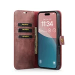 DG.MING Crazy Horse Texture Detachable Magnetic Leather Phone Case, For iPhone 16, For iPhone 15 Pro Max, For iPhone 15 Pro, For iPhone 15 Plus - Image 4