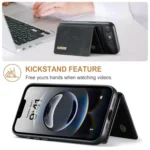 DG.MING M1 Series 3-Fold Multi Card Wallet Leather Phone Case, For iPhone 16e, For iPhone 16 Pro Max, For iPhone 16 Pro, For iPhone 16 Plus - Image 3