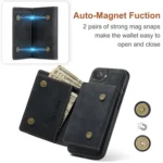 DG.MING M1 Series 3-Fold Multi Card Wallet Leather Phone Case, For iPhone 16e, For iPhone 16 Pro Max, For iPhone 16 Pro, For iPhone 16 Plus - Image 7