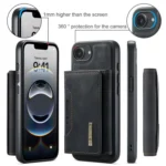 DG.MING M2 Series 3-Fold Card Bag Wallet Leather Phone Case, For iPhone 16e, For iPhone 16 Pro Max, For iPhone 16 Pro, For iPhone 16 Plus - Image 5