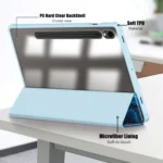 Acrylic 3-folding Painted Smart Leather Tablet Case, For Samsung Galaxy Tab S9, For Samsung Galaxy Tab S9+ - Image 6