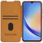 NILLKIN QIN Series Pro Sliding Camera Cover Design Leather Phone Case, For Samsung Galaxy A35, For Samsung Galaxy A55, For Samsung Galaxy S23 FE 5G - Image 3