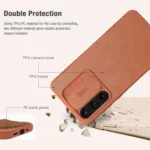 NILLKIN QIN Series Pro Sliding Camera Cover Design Leather Phone Case, For Samsung Galaxy A35, For Samsung Galaxy A55, For Samsung Galaxy S23 FE 5G - Image 7