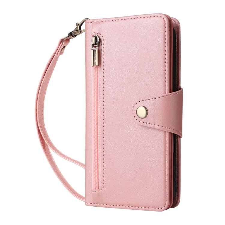 EDA005483305A_1.webp Rivet Buckle 9 Cards Three Fold Leather Phone Case, For iPhone 16, For iPhone 15 Pro Max, For iPhone 15 Pro, For iPhone 15 Plus - Image 2