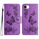 Butterfly Embossed Flip Leather Phone Case, For iPhone 16e, For iPhone 16 Pro Max