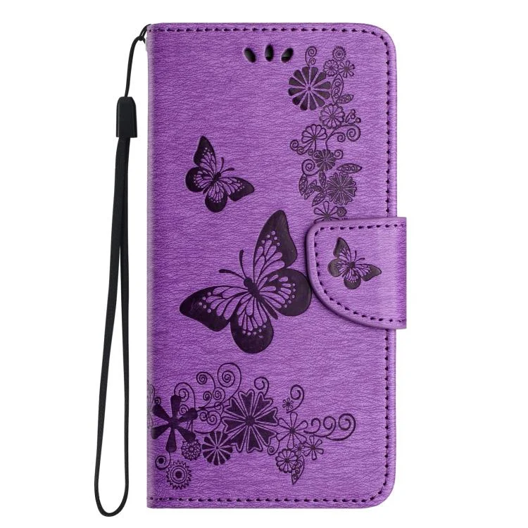 EDA005489809A_1.webp Butterfly Embossed Flip Leather Phone Case, For iPhone 16e, For iPhone 16 Pro Max - Image 2