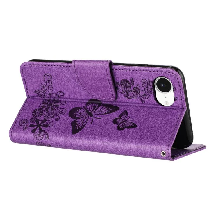 EDA005489809A_5.webp Butterfly Embossed Flip Leather Phone Case, For iPhone 16e, For iPhone 16 Pro Max - Image 6