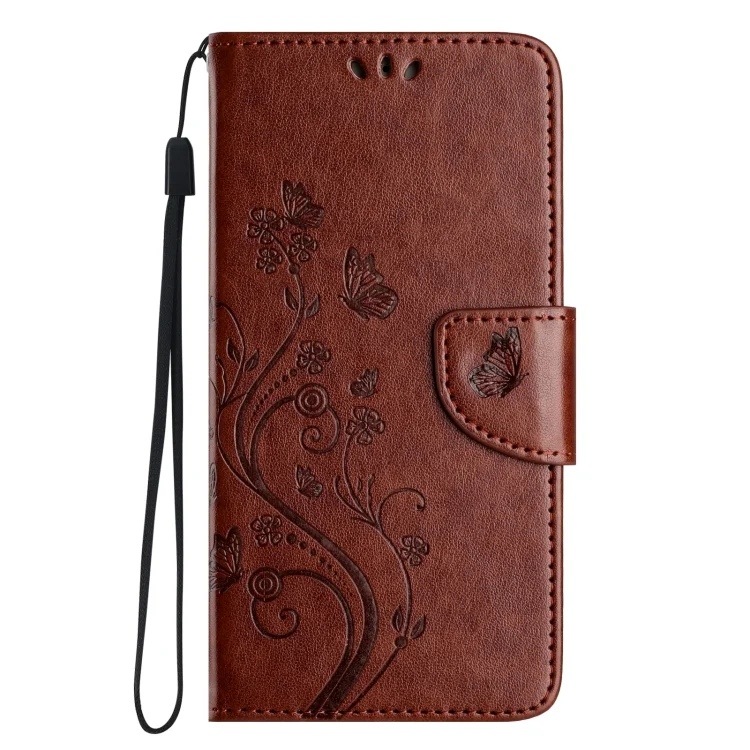 EDA005490704A_1.webp Butterfly Flower Pattern Flip Leather Phone Case, For iPhone 15 - Image 2