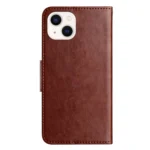 Butterfly Flower Pattern Flip Leather Phone Case, For iPhone 15 - Image 3