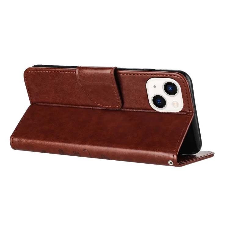 EDA005490704A_4.webp Butterfly Flower Pattern Flip Leather Phone Case, For iPhone 15 - Image 5