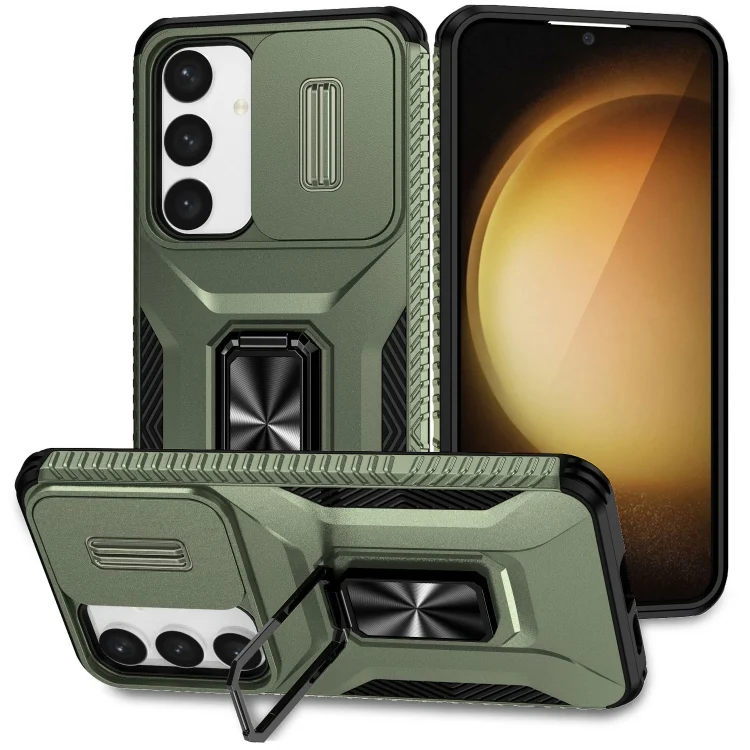 Sliding Camshield Holder Phone Case, For Samsung Galaxy S24 5G / S25 5G, For Samsung Galaxy S24+ 5G / S25+ 5G