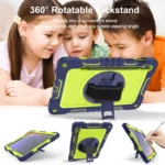 360 Degree Rotation PC Contrast Silicone Tablet Case, For Samsung Galaxy Tab S9 - Image 6