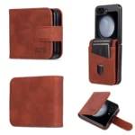 AZNS Skin Feel Calf Texture Flip Leather Phone Case, For Samsung Galaxy Z Flip5 5G, For Samsung Galaxy Z Fold4 5G, For Samsung Galaxy Z Flip4 5G, For Samsung Galaxy Z Flip3 5G