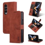 AZNS Skin Feel Calf Texture Flip Leather Phone Case, For Samsung Galaxy Z Fold3 5G