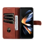 AZNS Skin Feel Calf Texture Flip Leather Phone Case, For Samsung Galaxy Z Fold3 5G - Image 4