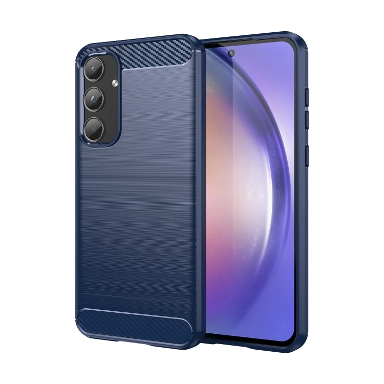 Brushed Texture Carbon Fiber TPU Phone Case, For Samsung Galaxy A55, For Samsung Galaxy A35, For Samsung Galaxy S24 Ultra 5G, For Samsung Galaxy S24+ 5G, For Samsung Galaxy S24 5G...