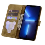 Cartoon Sakura Cat Embossed Leather Phone Case, For iPhone 16, For iPhone 15 Pro Max, For iPhone 15 Pro, For iPhone 15 Plus - Image 6