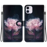 Crystal Texture Colored Drawing Leather Phone Case, For iPhone 11