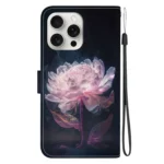 Crystal Texture Colored Drawing Leather Phone Case, For iPhone 16 Pro Max - Image 4