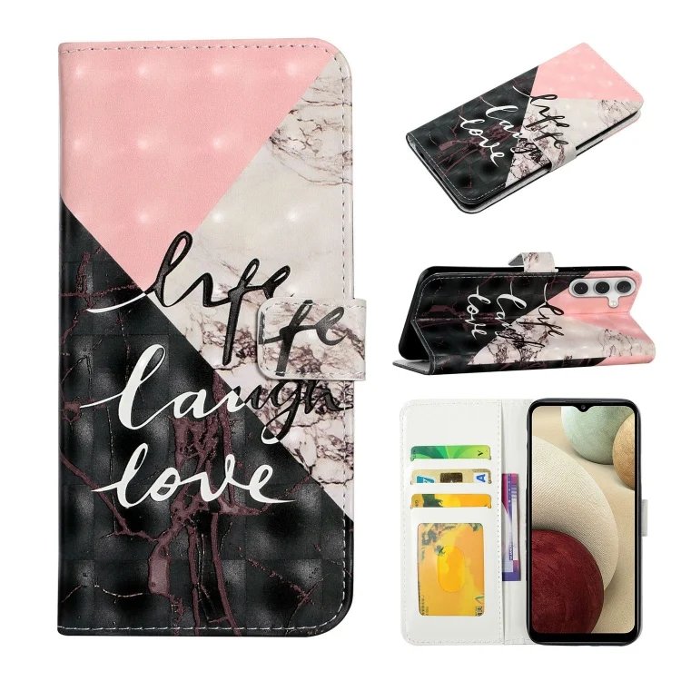 Oil Embossed 3D Drawing Leather Phone Case, For Samsung Galaxy A54, For Samsung Galaxy A04e