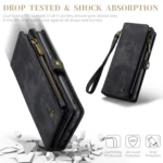 CaseMe 008 Multifunctional Zipper Wallet Leather Phone Case with Lanyard, For Samsung Galaxy A25 4G, For Samsung Galaxy A15 5G, For Samsung Galaxy A55 5G, For Samsung Galaxy A35 5G - Image 7