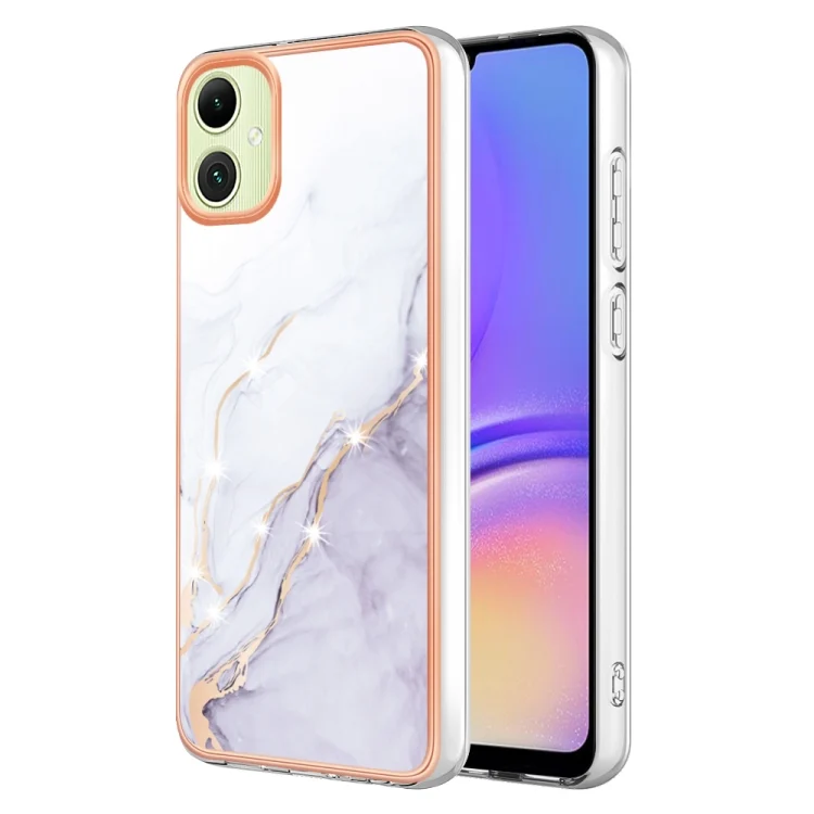 Electroplating Marble Dual-side IMD Phone Case, For Samsung Galaxy A05, For Samsung Galaxy A05s, For Samsung Galaxy A25 5G