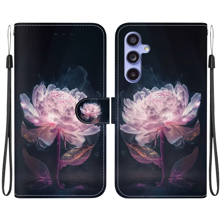 Crystal Texture Colored Drawing Leather Phone Case, For Samsung Galaxy S23 FE 5G
