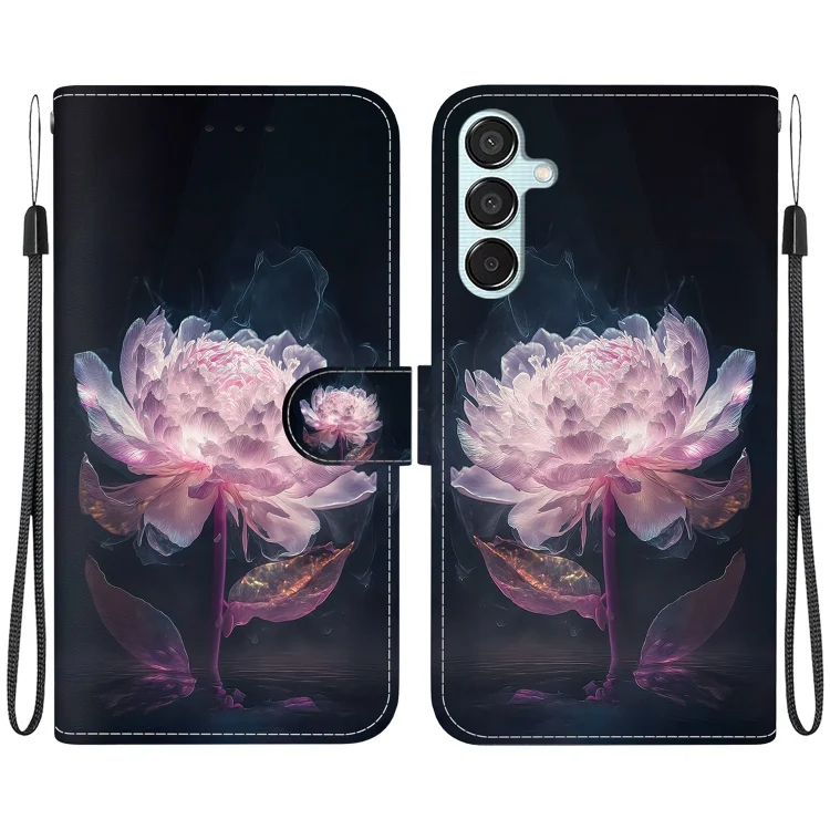 Crystal Texture Colored Drawing Leather Phone Case, For Samsung Galaxy M15/F15