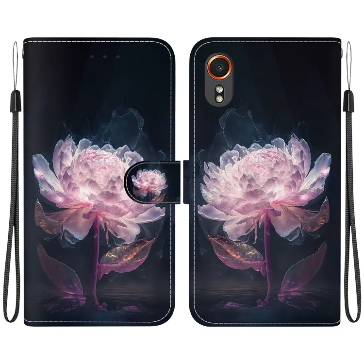 Crystal Texture Colored Drawing Leather Phone Case, For Samsung Galaxy Xcover7