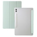3-Fold Clear Acrylic Leather Tablet Case, For Samsung Galaxy Tab S10 Ultra, For Samsung Galaxy Tab A9+