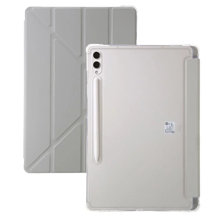 Clear Acrylic Deformation Leather Tablet Case, For Samsung Galaxy Tab S10 FE / S9 FE, For Samsung Galaxy Tab S10 FE+