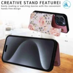 Printed Double Buckle RFID Anti-theft Phone Case, For iPhone 15 Pro Max, For iPhone 15 Pro, For iPhone 15 Plus, For iPhone 15, For iPhone 14 Plus - Image 5