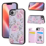 Printed Double Buckle RFID Anti-theft Phone Case, For iPhone 16e, For iPhone 16 Pro Max, For iPhone 16 Pro, For iPhone 16 Plus, For iPhone 16