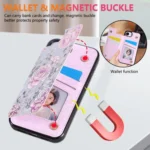 Printed Double Buckle RFID Anti-theft Phone Case, For iPhone 16e, For iPhone 16 Pro Max, For iPhone 16 Pro, For iPhone 16 Plus, For iPhone 16 - Image 3