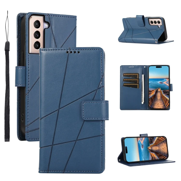 PU Genuine Leather Texture Embossed Line Phone Case, For Samsung Galaxy S21+ 5G, For Samsung Galaxy S21 Ultra 5G, For Samsung Galaxy A12
