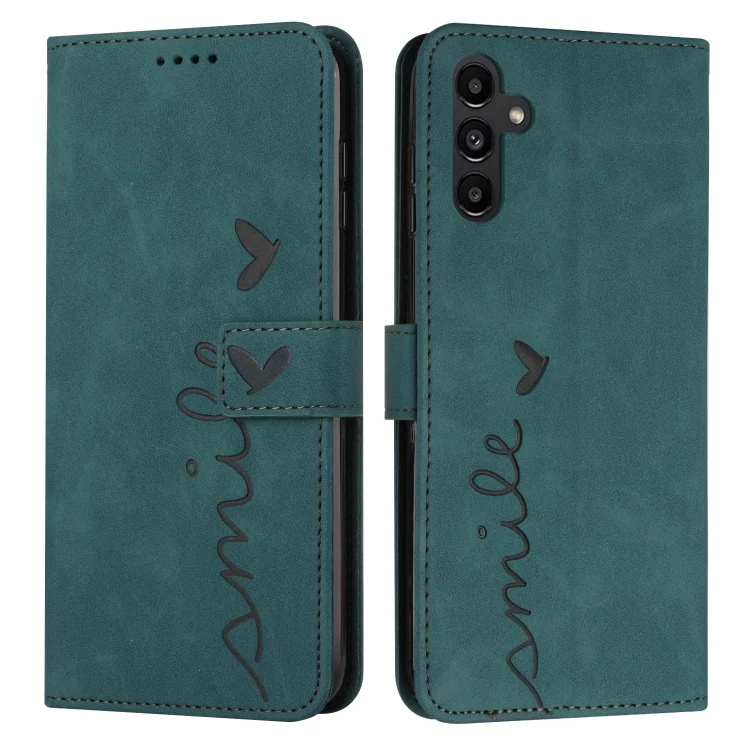 Skin Feel Heart Embossed Leather Phone Case with Long Lanyard, For Samsung Galaxy A35, ForSamsung Galaxy S24 Ultra, For Samsung Galaxy S24+, For Samsung Galaxy S24