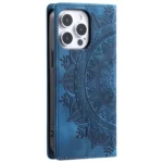 Totem Embossed Magnetic Leather Phone Case, For iPhone 15 Pro, For iPhone 15 Plus, For iPhone 15 - Image 3