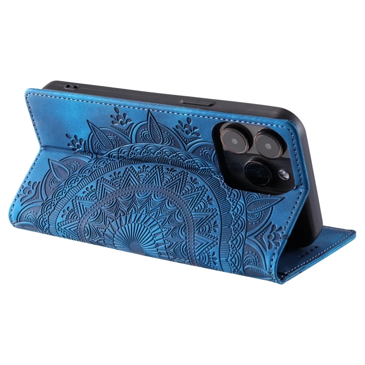 EDA005960010A_5.webp Totem Embossed Magnetic Leather Phone Case, For iPhone 13 Pro, For iPhone 13, For iPhone 13 mini - Image 6